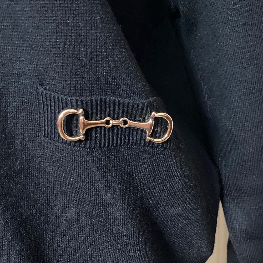 Ever New Elegant Black Cardigan with Gold Details - Picture 2 of 7
